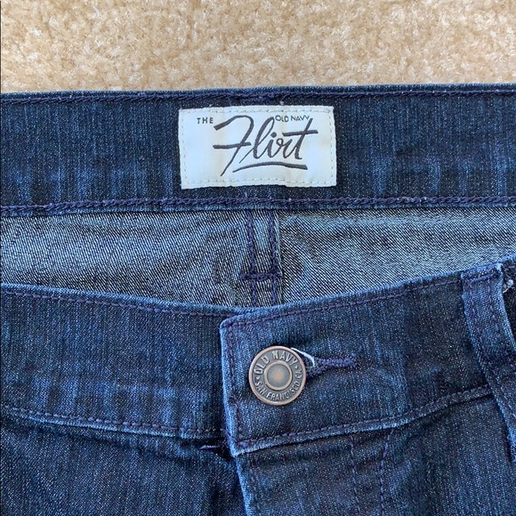 Old Navy Flirt Size 10 Jeans Dark Wash - Picture 2 of 3